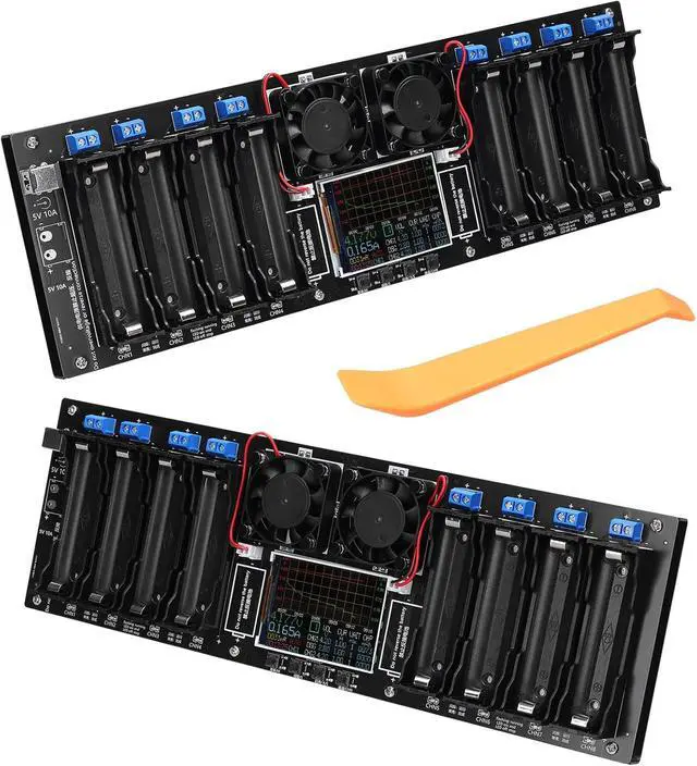 Alt view image 4 of 7 - Battery Tester,8-Channel Battery Tester 2.4inch TFT Display Battery Capacity Testing with Multi-Mode Functionality Enhanced Safety, and Intuitive Displaying