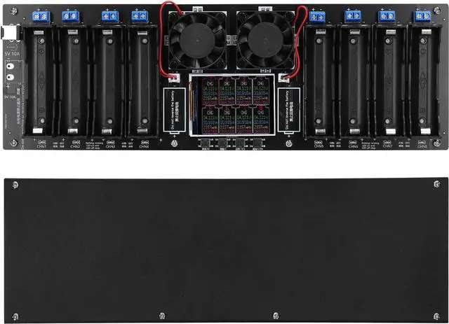 Alt view image 5 of 7 - Battery Tester,8-Channel Battery Tester 2.4inch TFT Display Battery Capacity Testing with Multi-Mode Functionality Enhanced Safety, and Intuitive Displaying