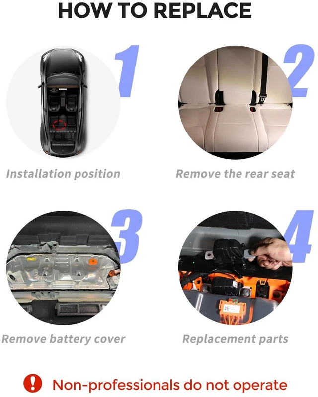 Alt view image 4 of 7 - High Voltage Battery Disconnect Pyro Fuse Fit for Tesla Model 3 Y, Pyro Fuse Replacement Fit for Tesla 2017-2023 106469-00-J 1064689-00 106468900 10646900J