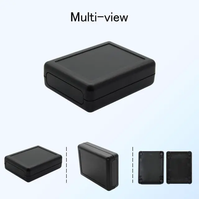 Alt view image 6 of 7 - Project Box 8 Pieces Electrical Box Small Junction Box ABS Plastic Enclosure Power Electronic Case Black 3.5" x 2.8" x 1.1"(90 x 70 x 28mm)