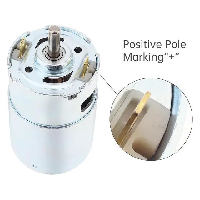 Alt view image 6 of 7 - DC Motor 997 12V-36V Spindle Motor Double Output Shaft Large Torque Micro Motor for DIY Power Tools/Processing Lathe with Ball Bearing