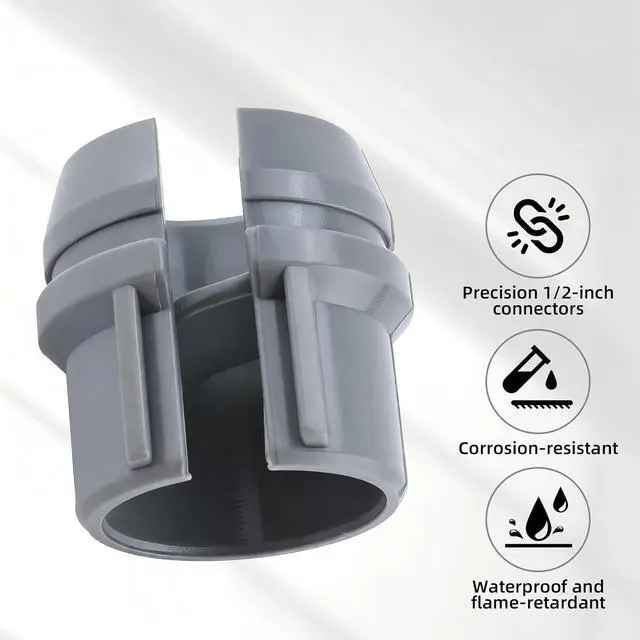 Alt view image 3 of 6 - 1/2" Non-Metallic Cable Connector, 300pcs NM Wire Fixing Buckle, Labor Saving Snap Installation, Single Cable 14/2-10/3 AWG & Two 14/2-12/2-14/3 AWG
