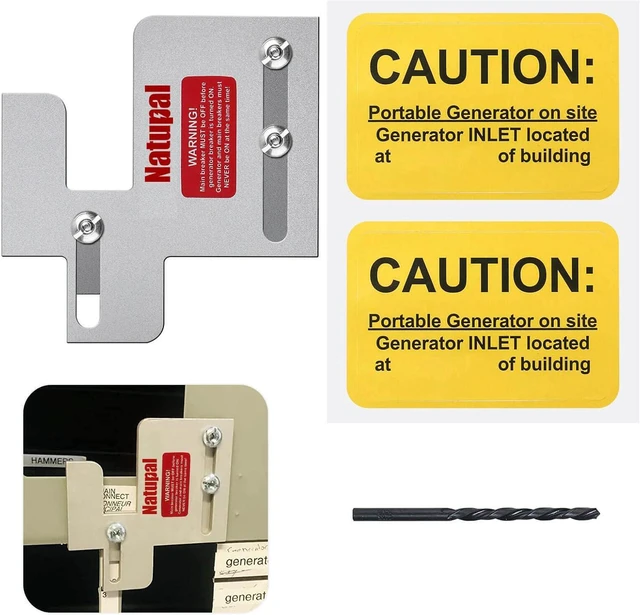 Main image of Generator Interlock Kit compatible with Cutler Hammer Generator Interlock Kit for BR Series 150 and 200 amp Panels, 1 1/4 - 1 7/16 inches Spacing between main and branch breaker1