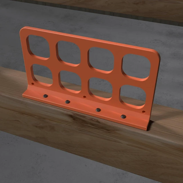 Main image of 40PCS Cable Chase, Wire Bracket, Cable Support Bracket, Orange, Metal, Surface Mount, Steel Aluminum Frame