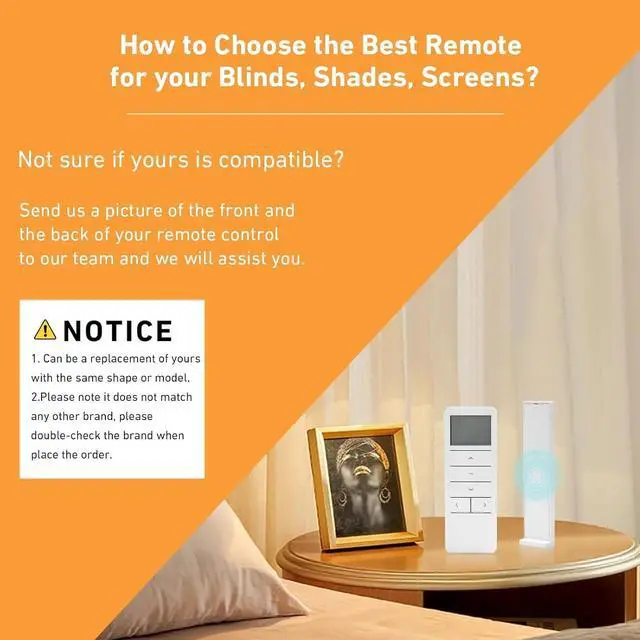 Alt view image 2 of 7 - Smart 15-Channel Blind Remote DC2702 - RF Controller for Motorized Shades - Group Control Multiple Windows - DIY Smart Home Automation