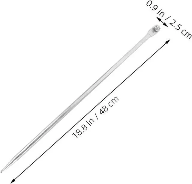 Alt view image 2 of 7 - SHINEOFI Galvanized Grounding Rods 18.89In Portable Electrical Ground Rod Stake Set of 3 for Home Office Shop Safety and Electrical Protection