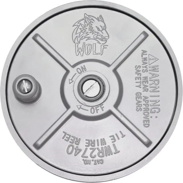 Alt view image 6 of 6 - WOLF 6.25 Aluminum Tie Wire Reel Coil Holder Wheel, Lightweight, Ambidextrous, Built-in Belt Loops & Knob