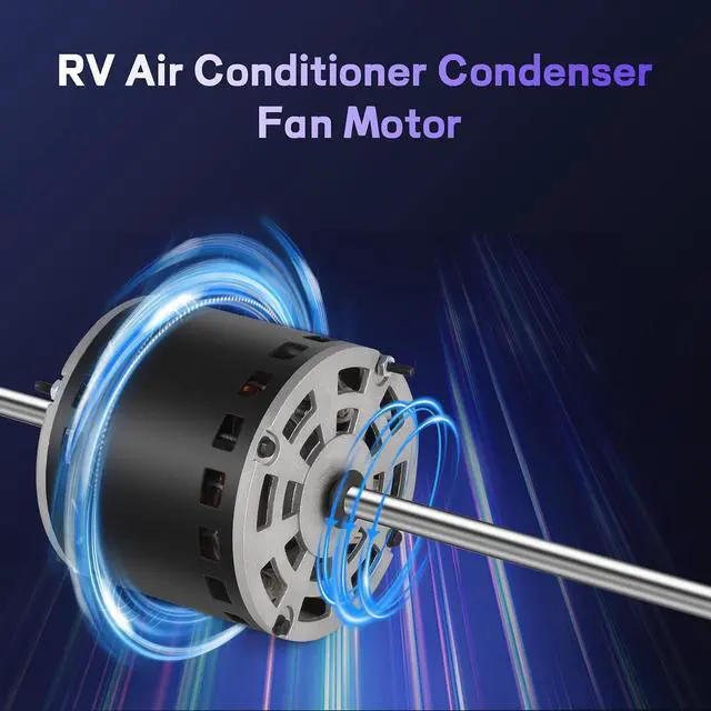 Alt view image 5 of 7 - AC Rv Conditioner Motor with Condenser Direct Replacement for Coleman Mach RV AC Fasco D1092, 1468-306 7855MVA-A11U Y6L457D01L 1468A3069 7184-0156 etc, 1/3 HP 1675/1080