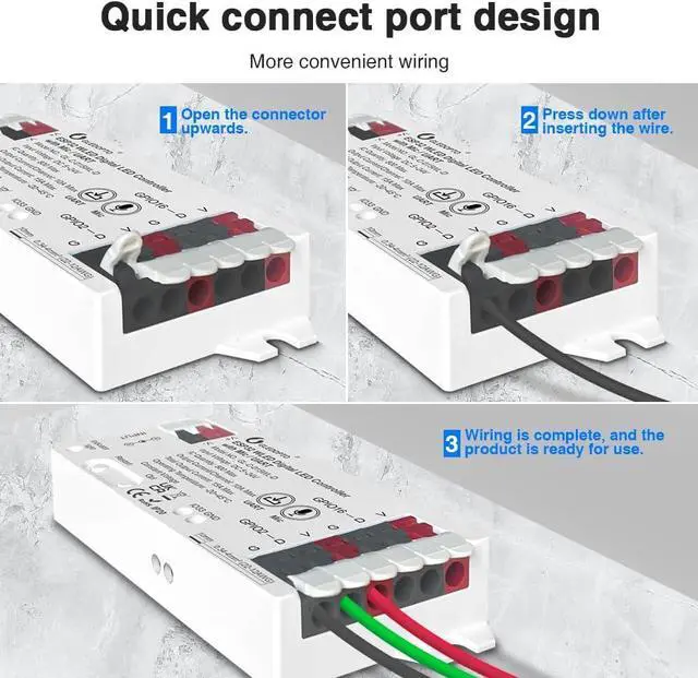 Alt view image 7 of 7 - GLEDOPTO ESP32 WLED LED Strip Controller Mic UART Download Music Sound Dynamic Mode RGB IC DIY WiFi APP Control Easy Wiring for WS2811 WS2812 SK6812 TM1814 WS2813 WS2815 FCOB Addressable Strip Light