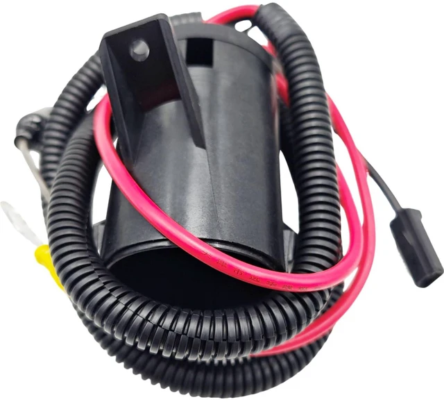 Alt view image 3 of 7 - 103375501 102510201 Golf Cart 48 Volt Charger DC Receptacle Port with Socket Charge Receptacle Trim Fits 2004-UP Club Car Precedent Electric 102516901