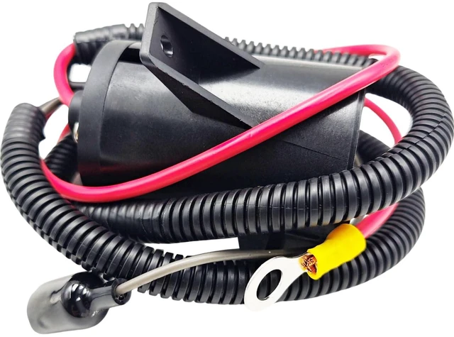 Alt view image 7 of 7 - 103375501 102510201 Golf Cart 48 Volt Charger DC Receptacle Port with Socket Charge Receptacle Trim Fits 2004-UP Club Car Precedent Electric 102516901