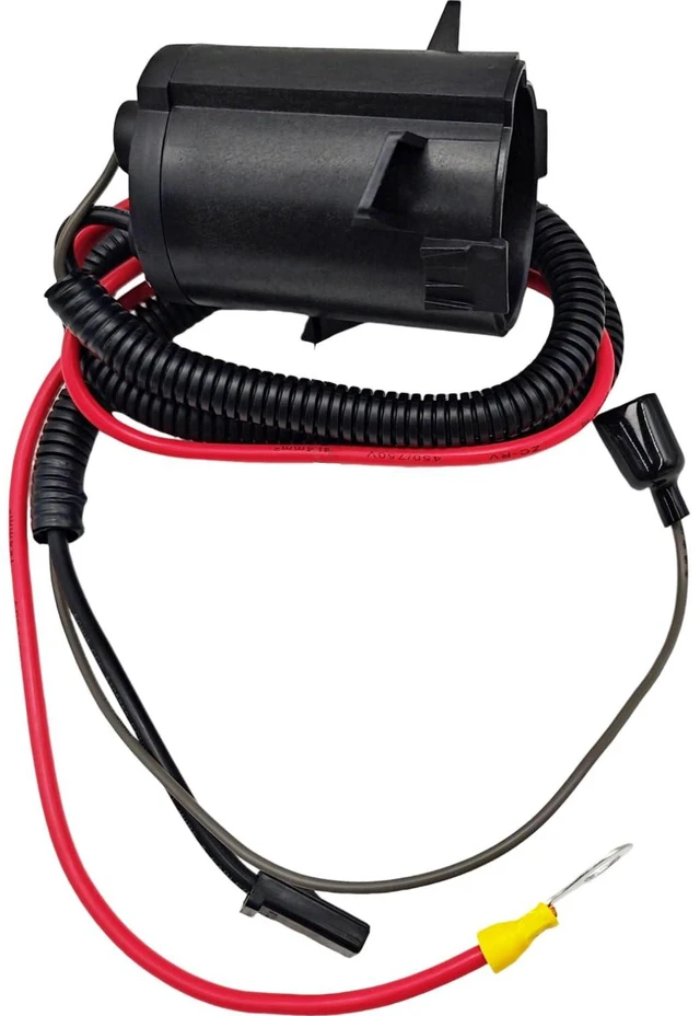 Alt view image 5 of 7 - 103375501 102510201 Golf Cart 48 Volt Charger DC Receptacle Port with Socket Charge Receptacle Trim Fits 2004-UP Club Car Precedent Electric 102516901