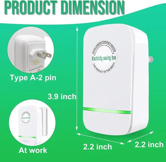 Alt view image 2 of 7 - Stop Watt Energy Saving Device,Power Saver Pro x,Electricity Saving Box,Professional Power Saver Device,Energy Savers Plug in,US Plug,90V-250V 30KW,White,6Pack