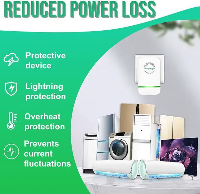 Alt view image 3 of 7 - Stop Watt Energy Saving Device,Power Saver Pro x,Electricity Saving Box,Professional Power Saver Device,Energy Savers Plug in,US Plug,90V-250V 30KW,White,6Pack