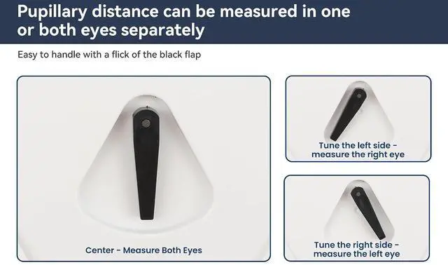 Alt view image 3 of 6 - Optical Equipment Pupil Measure PD Meter LY-9C Digital with Pupilometer Pd Puilp Distance Meter