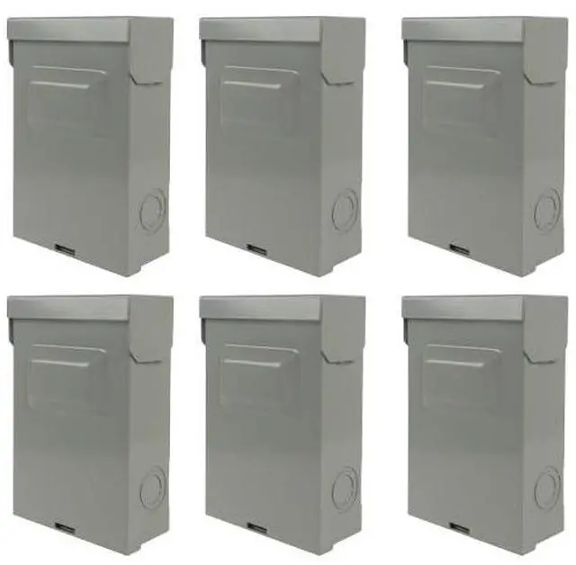 Main image of Z PDBX-60AN 6 Pack Disconnect Box AC 60A 240V No Fuse Pull Out Disconnect Switch