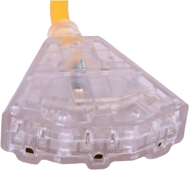 Alt view image 4 of 6 - FlexiCord Outdoor Extension 3 Outlets 12/3