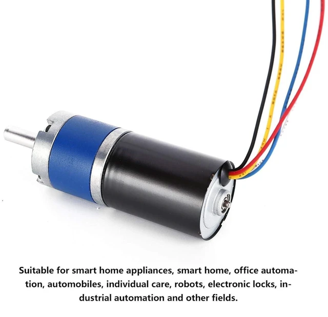 Alt view image 3 of 7 - 36mm Brushless Geared Motor, 12V, 430 RPM, Low Noise, Metal Gear, for DIY Projects, Mechanical Parts, Automation Accessories