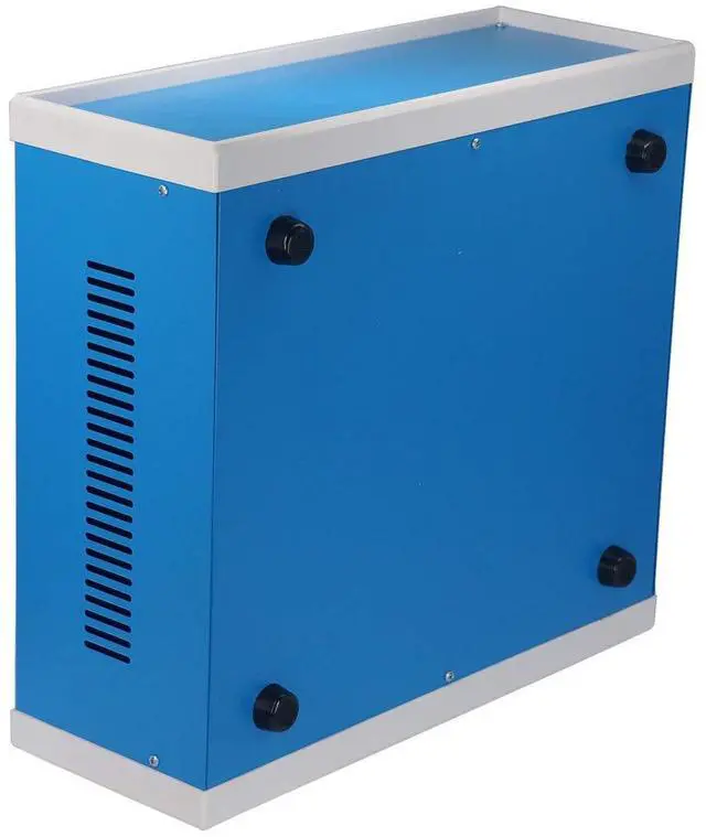 Alt view image 5 of 7 - Zulkit Junction Box Blue Metal Project Box DIY Electric Enclosure Case Preventive Case Electrical Box 12.2 x 11.2 x 4.5 inch