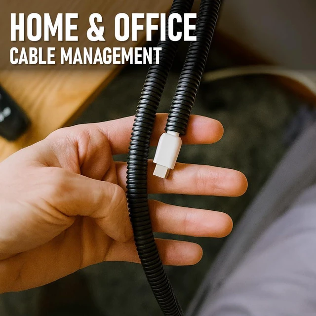 Alt view image 6 of 7 - MGI SpeedWare 25ft Corrugated Conduit, Black Wire Tubing (1/2")