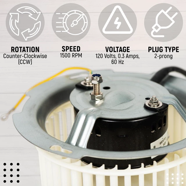 Alt view image 4 of 7 - Upgraded 8832NA Bathroom Fan Motor, Compatible with Nutone 8662 84757 | Model Match JA2C028G, JA2B099N, JA2B099, 86652G, 99080520, 8832, 8832N, 8832SA, 8833