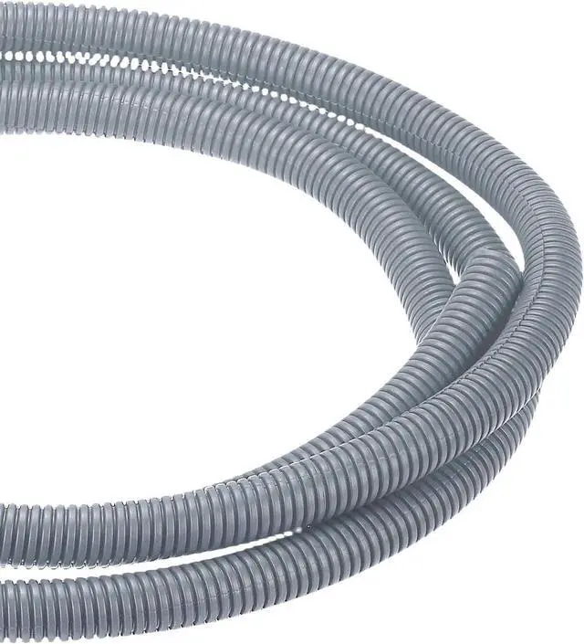 Main image of DMiotech 100ft Wire Loom Split Tubing 1/2 Inch(12.7mm) ID, Cord Protectors from Pet Flexible Conduit Cable Management for Office Home Garden, Gray
