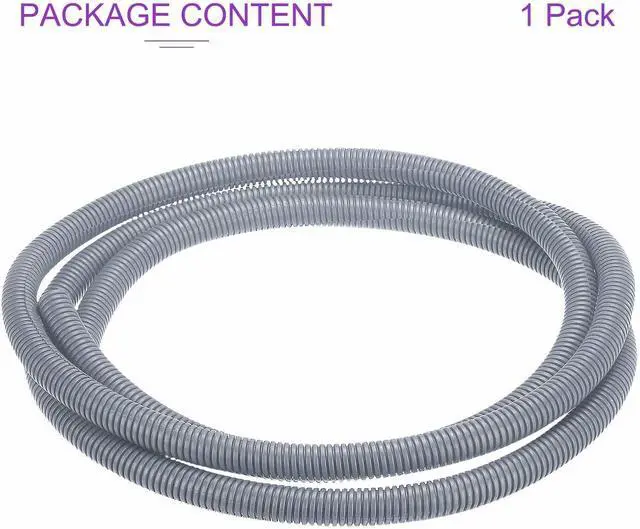 Alt view image 5 of 6 - DMiotech 100ft Wire Loom Split Tubing 1/2 Inch(12.7mm) ID, Cord Protectors from Pet Flexible Conduit Cable Management for Office Home Garden, Gray