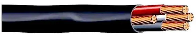 Alt view image 3 of 5 - 15 FEET 6/3 Type NM-B Copper. #6 AWG, 3 Conductor with Ground. Insulated Jacket Black