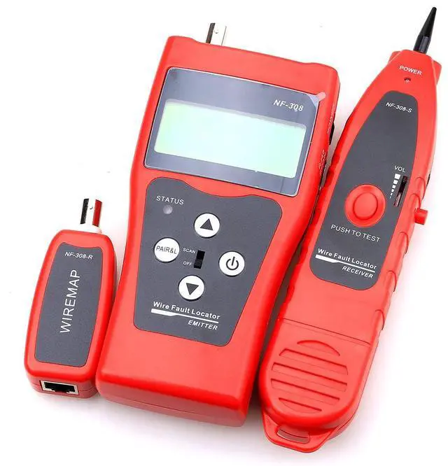 Main image of NF-308 Network Telephone Audio Cable Length Tester Remote Identifier LAN Tracker Wire Tester Cable Locator RJ45 BNC RJ11