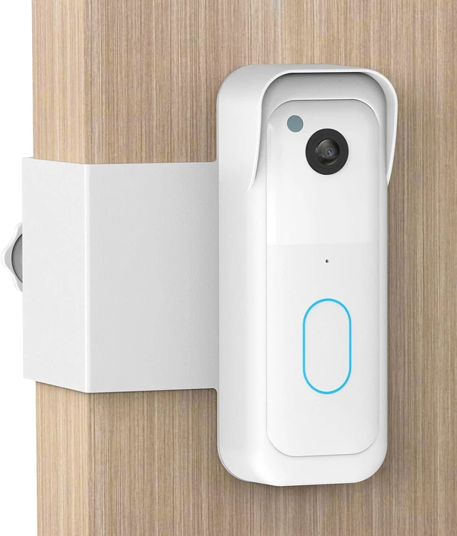 Main image of Anti-Theft Doorbell Mount for All-New Blink Video Doorbell, No-Drill Door Mount for Rentals & Commercial Use, Sensor Clear Design Door Bell Kits (White)