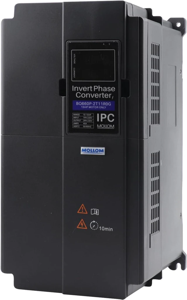 Main image of Mollom 11KW 220V Single to 3 Phase Invert Phase Converter-15HP 45A Input/Output IPC for 3PH Motor