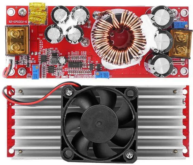 Alt view image 2 of 7 - DCDC 10-60V to 12-97V 1500W 30A Voltage Step Up Converter - Boost CC CV Power Supply Module - Non Isolated DC Power Converter Module