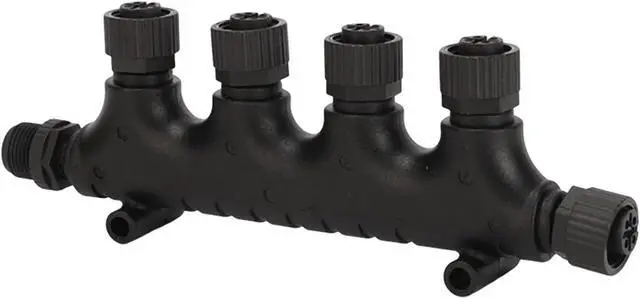Main image of For NMEA 2000 4 Port T Connector, For NMEA 2000 N2K 4 Ports Tee Connector M12 5 Pin IP67 Waterproof for Lowrance Networks