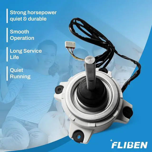 Alt view image 3 of 7 - 9379853019 Condenser Fan Motor Compatible with Fujitsu Mini Splits AC Systems