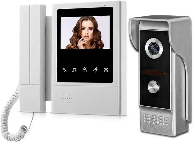 Main image of Hand Held 4.3" Screen Monitor Video Intercom Door Phone System Waterproof Doorbell Camera Unlock Monitor Intercom