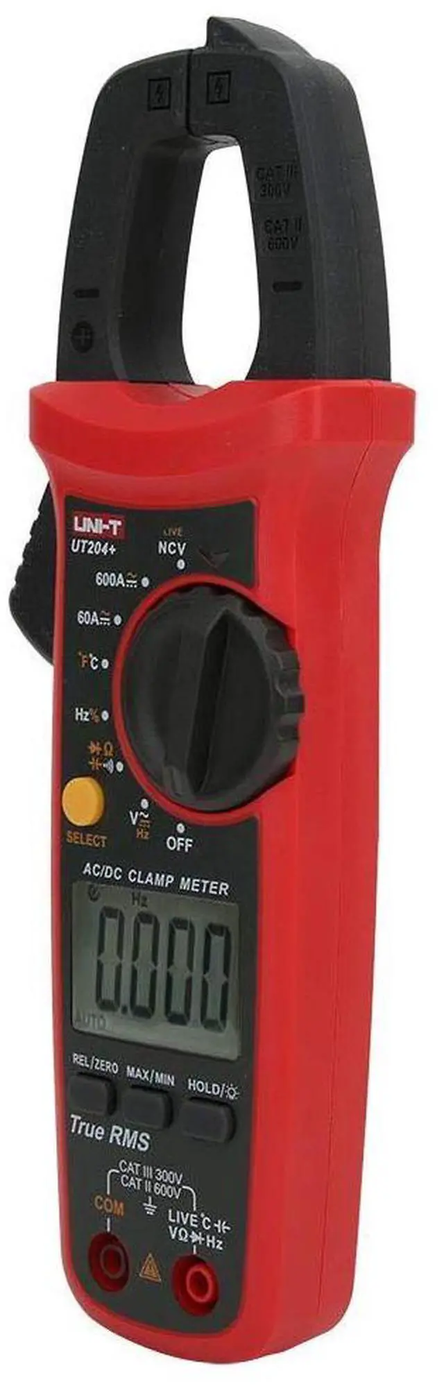 Alt view image 7 of 7 - UT204+ True RMS Clamp Meter NCV Auto Ranging Digital Multimeter Measures AC/DC Voltage Current Temperature Test