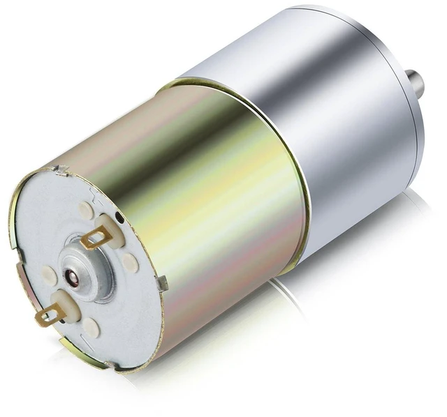Alt view image 7 of 7 - DC 24V 200RPM Gear Motor High Torque Electric Micro Speed Reduction Geared Motor Eccentric Output Shaft 37mm Diameter Gearbox