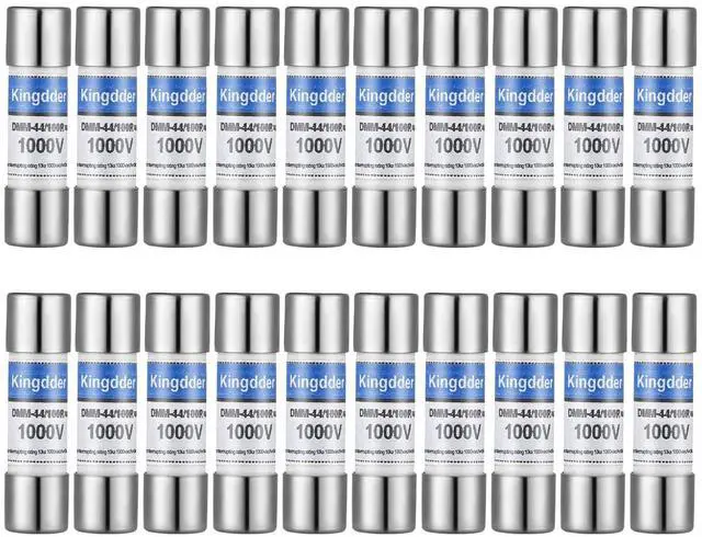 Main image of Kingdder Digital Multimeter Fuse DMM-44/100 440MA 1000V DMM Replacement Fast Acting Replacement Agent Fuse 10 x 35 mm, 3/8 Inch x 1-1/2 Inch(20 Pcs)
