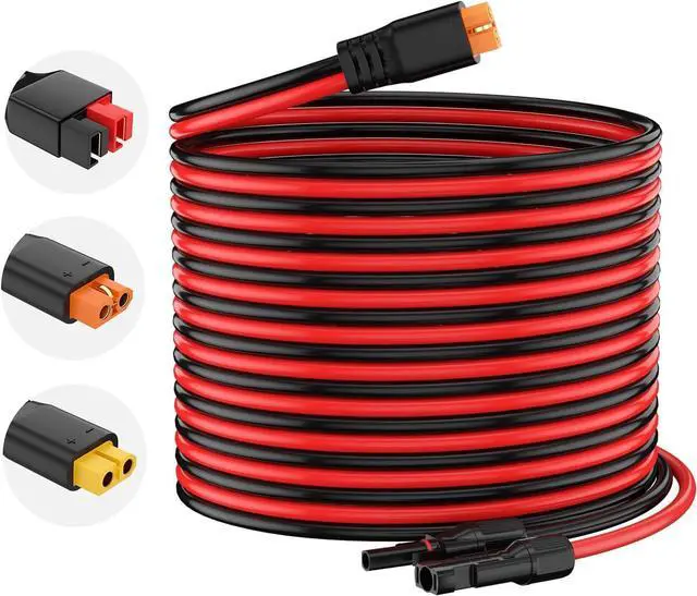 Main image of 10AWG Extension Solar Cables XT60i Connector for RV Foldable Solar Panel Generator/Portable Power Station (35FT)