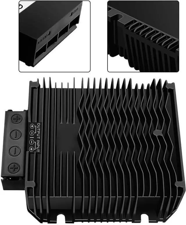 Alt view image 4 of 7 - Minhe - 12V to 48V DC-DC Power Converter, 600W Boost Module, 720W, Output 12.5A/15A, Aluminum Alloy Shell, Waterproof, Dustproof, for Telecom