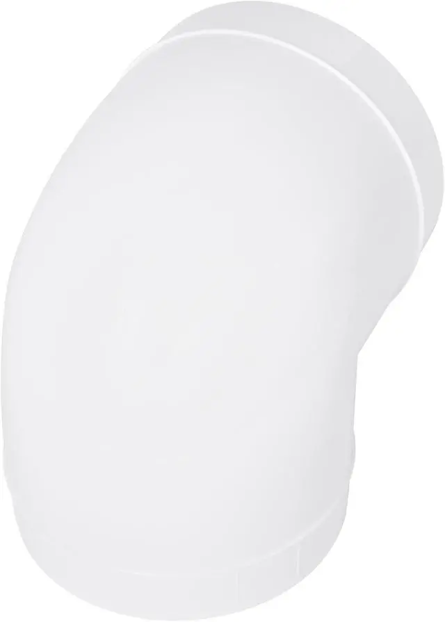 Alt view image 5 of 7 - Plastic 6" inch 90 degree duct connector. Easy to mount 90 elbow for flex or straight pipe.