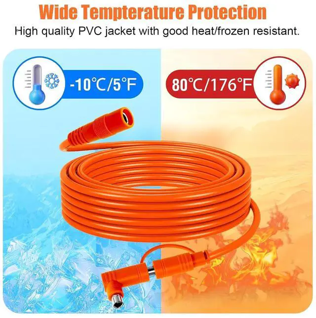 Alt view image 5 of 6 - 14 AWG Solar Extension Cable 25FT for Jackery, 8mm DC7909 Solar Panel Cable Cord Female to Male with DC8020 Male Adapter for GZ Yeti, Aker, Jackery Portable Power Station