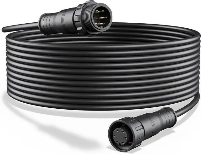 Main image of Antenna Extension Cable,Robot Lawn Mower Extension Cable,32.8FT Outdoor Extension Cord,6 Prong Outlet Extender,Compatible with Segway Navimow i Series,Navimow H Series(32.8FT Antenna)