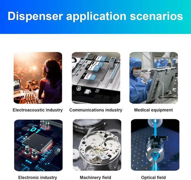 Alt view image 7 of 7 - Semi Automatic Glue Dispenser Digital Display Timing Machine for Liquid Adhesive Solder Paste with DC12V Controller