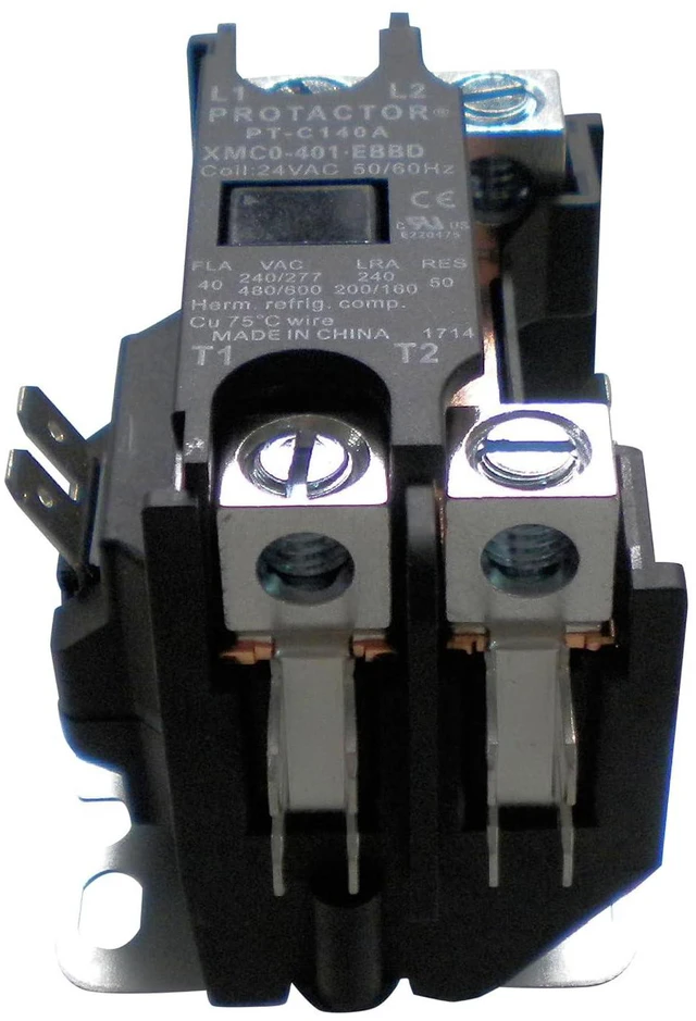 Alt view image 3 of 6 - 1 Pole 40 AMP Heavy Duty AC Contactor Replaces Virtually All Residential 1 Pole Models
