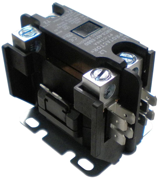 Alt view image 4 of 6 - 1 Pole 40 AMP Heavy Duty AC Contactor Replaces Virtually All Residential 1 Pole Models