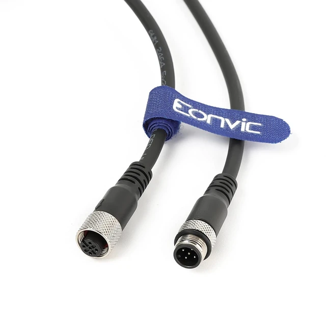 Alt view image 2 of 7 - Industrial M12 5 Pin Male to Female Aviation Sensor Connector Electrical PVC Cable 15M