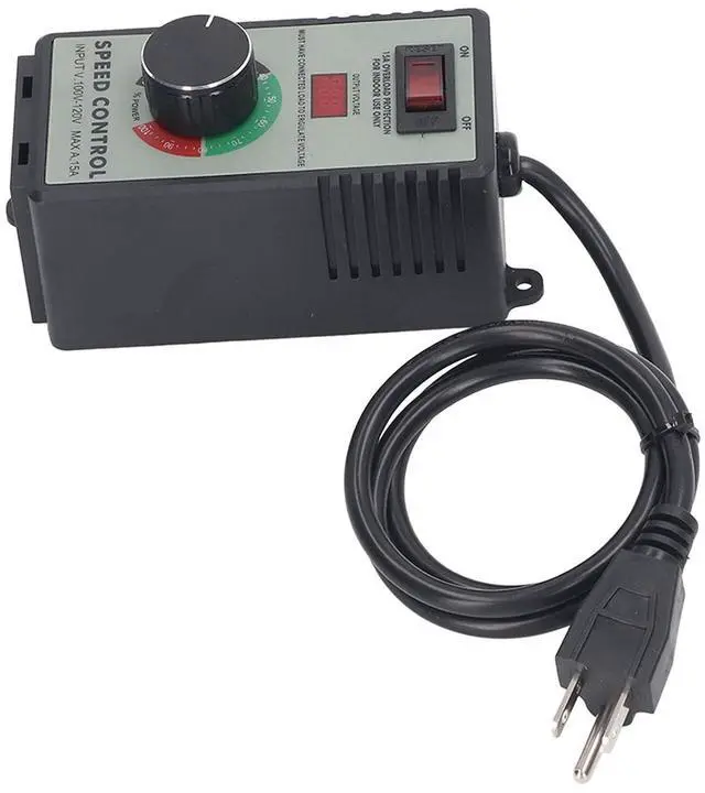 Alt view image 3 of 7 - Fan Speed Controller, AC Motor Electric Variable Speed Controller Switch Fan Governor US Plug AC100-120V 4000W 15A
