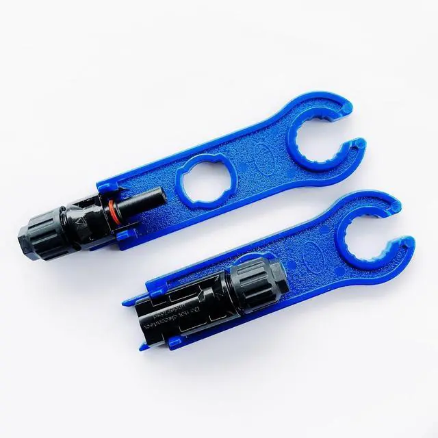 Alt view image 3 of 7 - 100PCS Solar Panel Connector IP67 Waterproof Connector Male/Female 50Pairs(10AWG) with Spanners