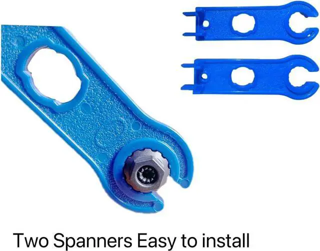 Alt view image 7 of 7 - 100PCS Solar Panel Connector IP67 Waterproof Connector Male/Female 50Pairs(10AWG) with Spanners